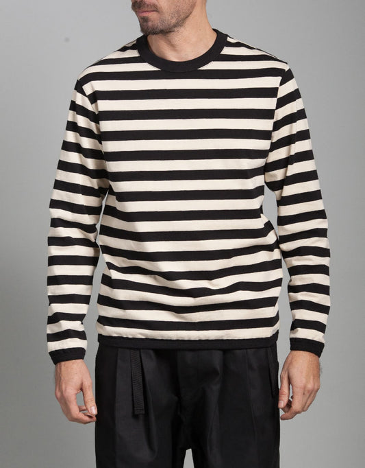 Black Stripe Vagabond Shirt - HAVIE MNFCT.