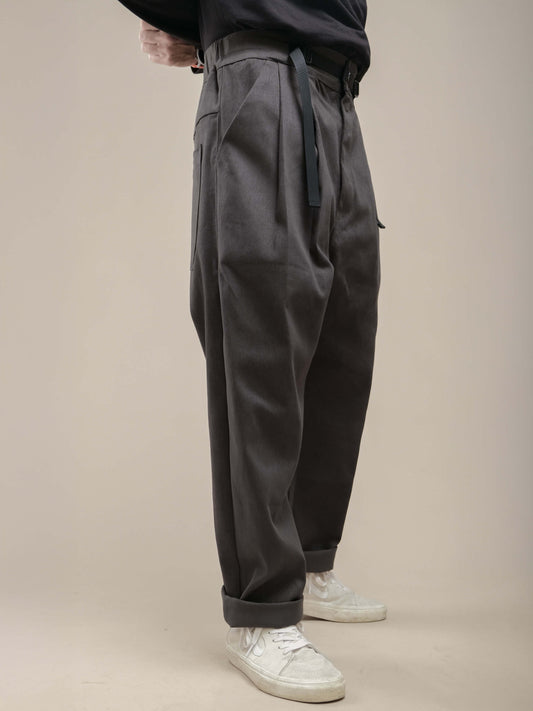 GREY TWILL PATTON PANTS 7.0