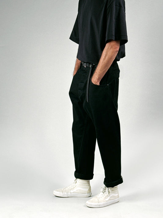 BLACK SELVEDGE DENIM PANTS - HAVIE MNFCT.