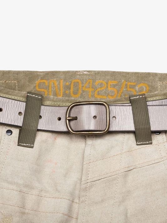 CONCRETE GREY LEATHER BELT - HAVIE MNFCT.
