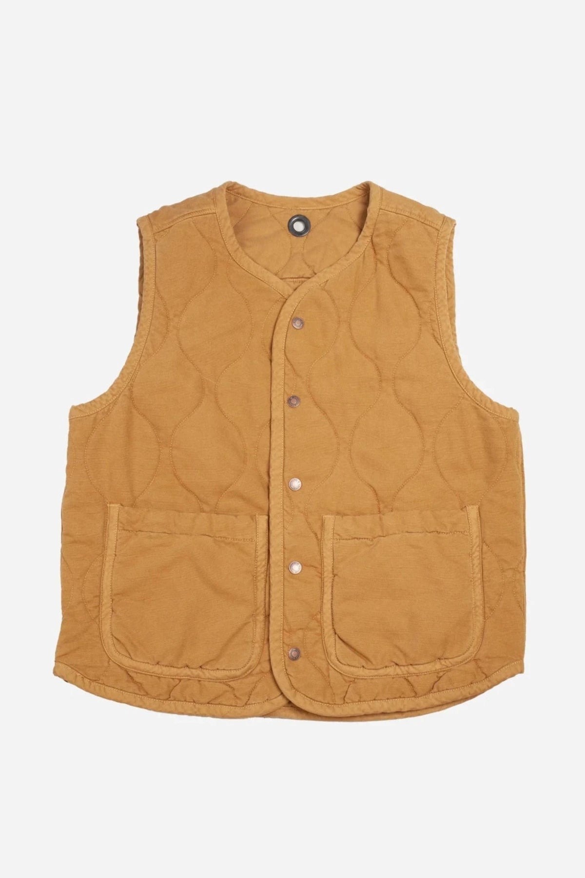 【archi】のQUILTED VEST MEN'S DESIGNER MUSTARD QUILTED VEST – PADDED COTTON VEST - ARCHIE