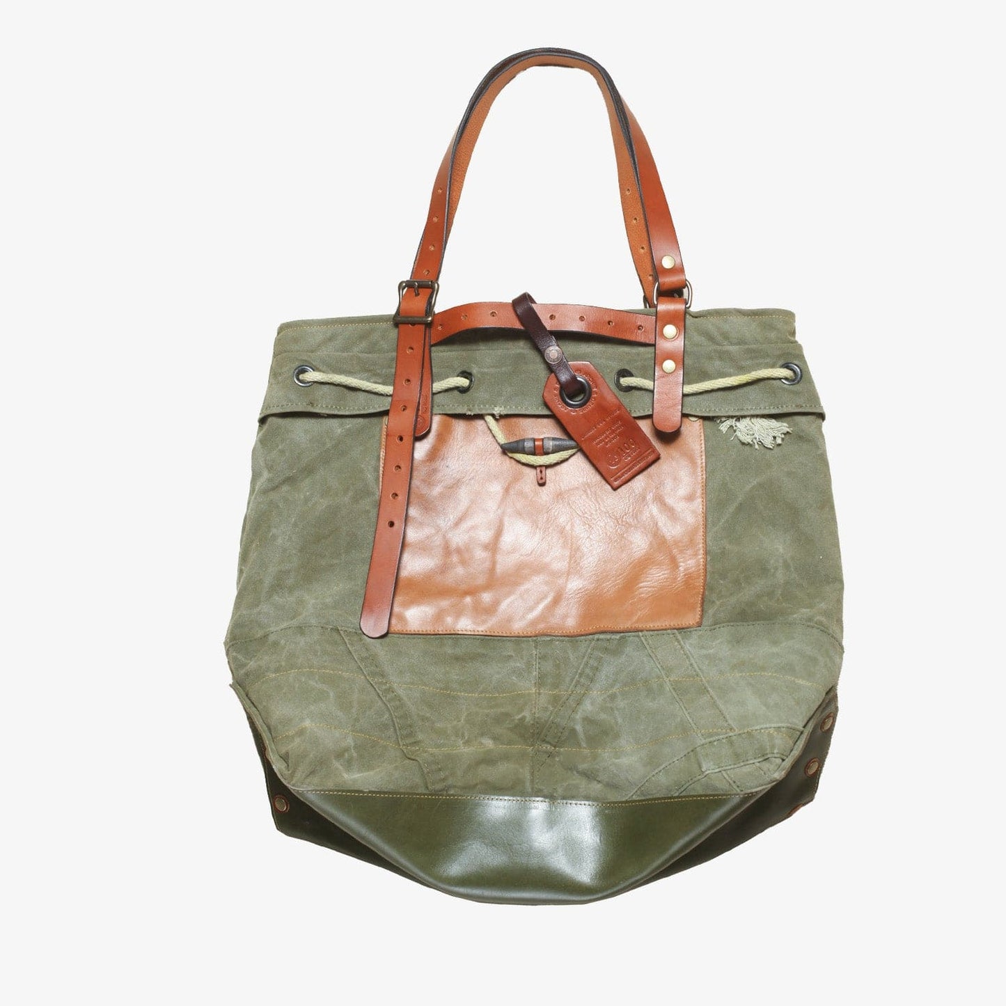 BENZIN TOTE WASHED GREEN