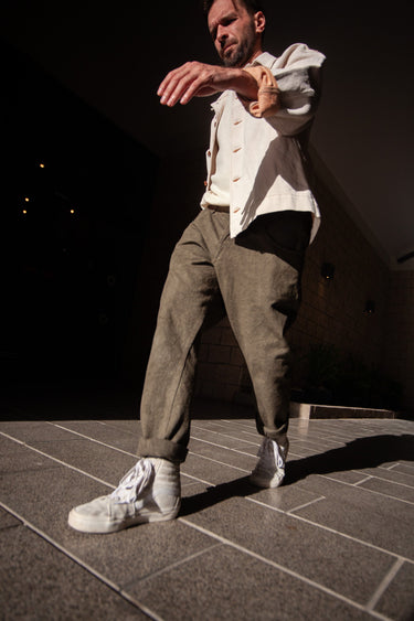 OLIVE GARAGE PANTS