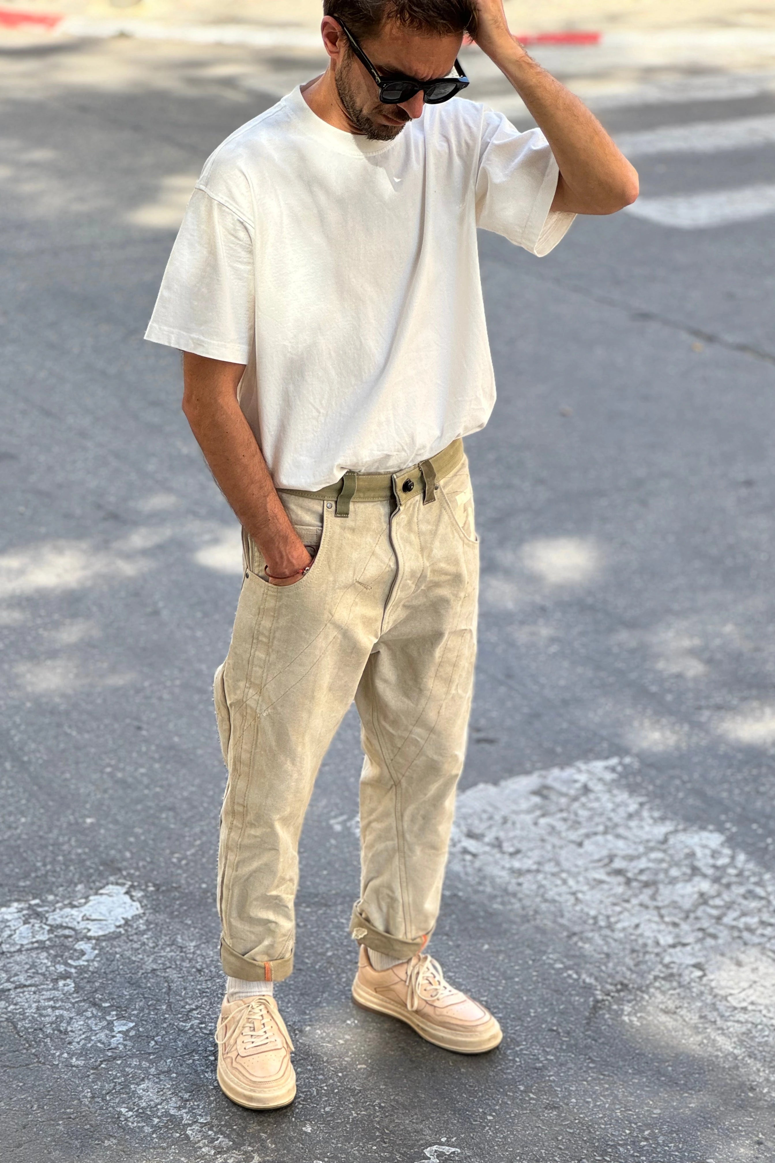 MEN'S DESIGNER ARMY CARROT PANTS 4.0 – UPCYCLED MILITARY CANVAS