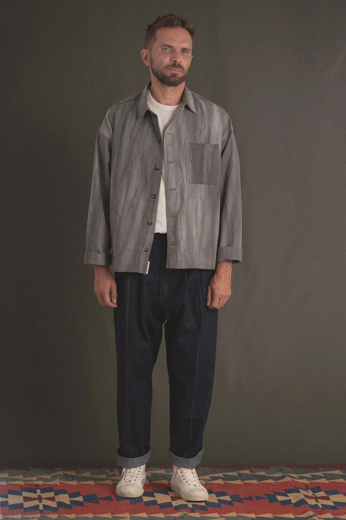 GREY WORK SHIRT