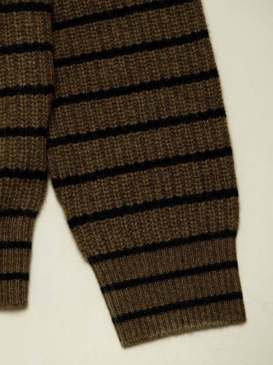 CEDAR STRIPED CASHMERE SWEATER