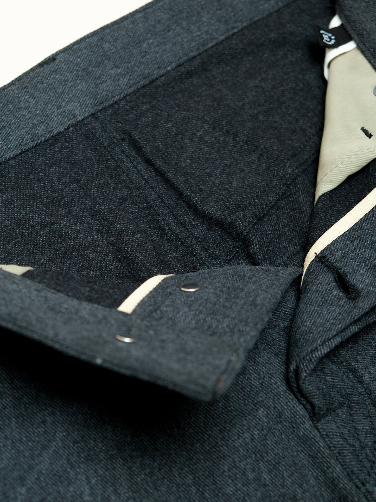 CARROT PANTS- BRUSHED CHARCOAL TWILL