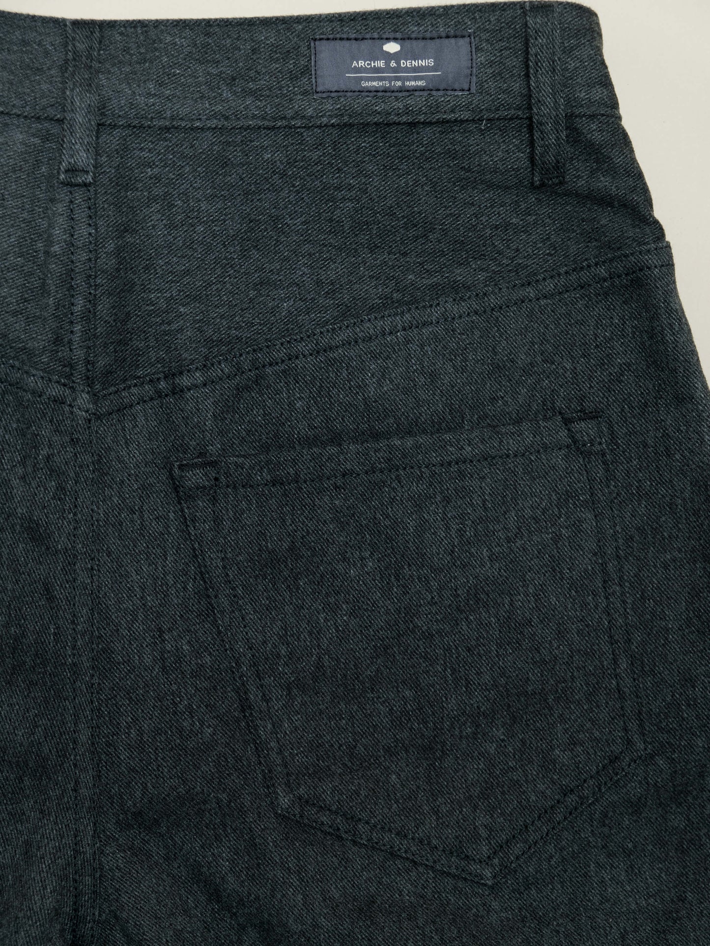 CARROT PANTS- BRUSHED CHARCOAL TWILL