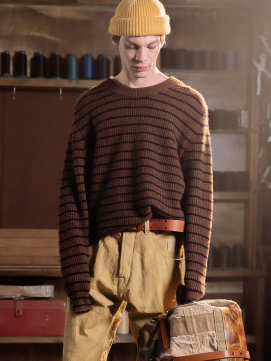 CEDAR STRIPED CASHMERE SWEATER