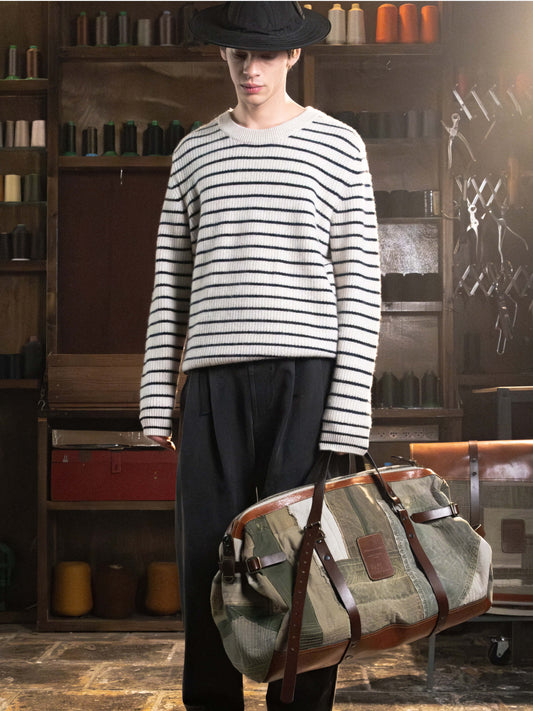 CHINO STRIPED CASHMERE SWEATER