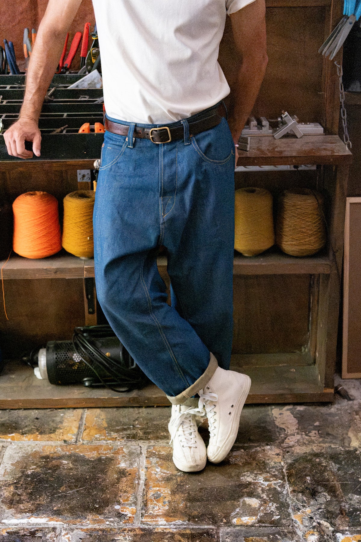 PIPE DENIM PANTS
