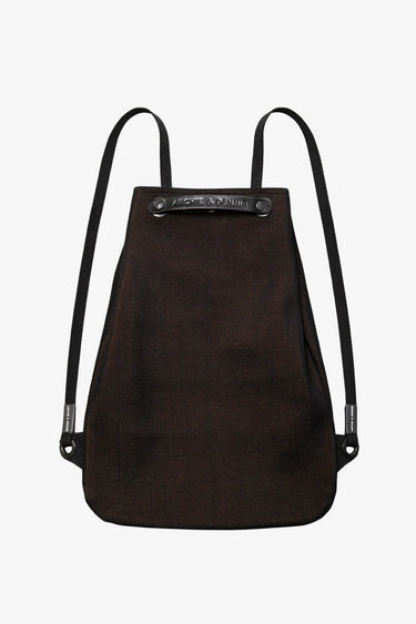 KNITTED APPLE PICKER BACKPACK BLACK
