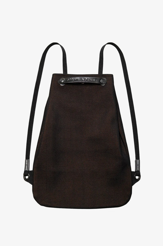 KNITTED APPLE PICKER BACKPACK BLACK