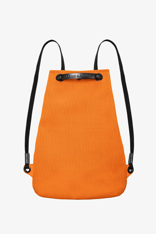KNITTED ORANGE APPLE PICKER BAG