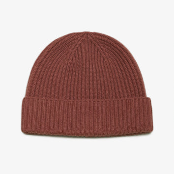 CASHMERE BEANIE FIREBRICK