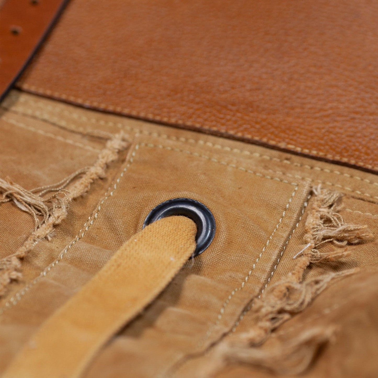 BENZIN TOTE BROWN FRAYED