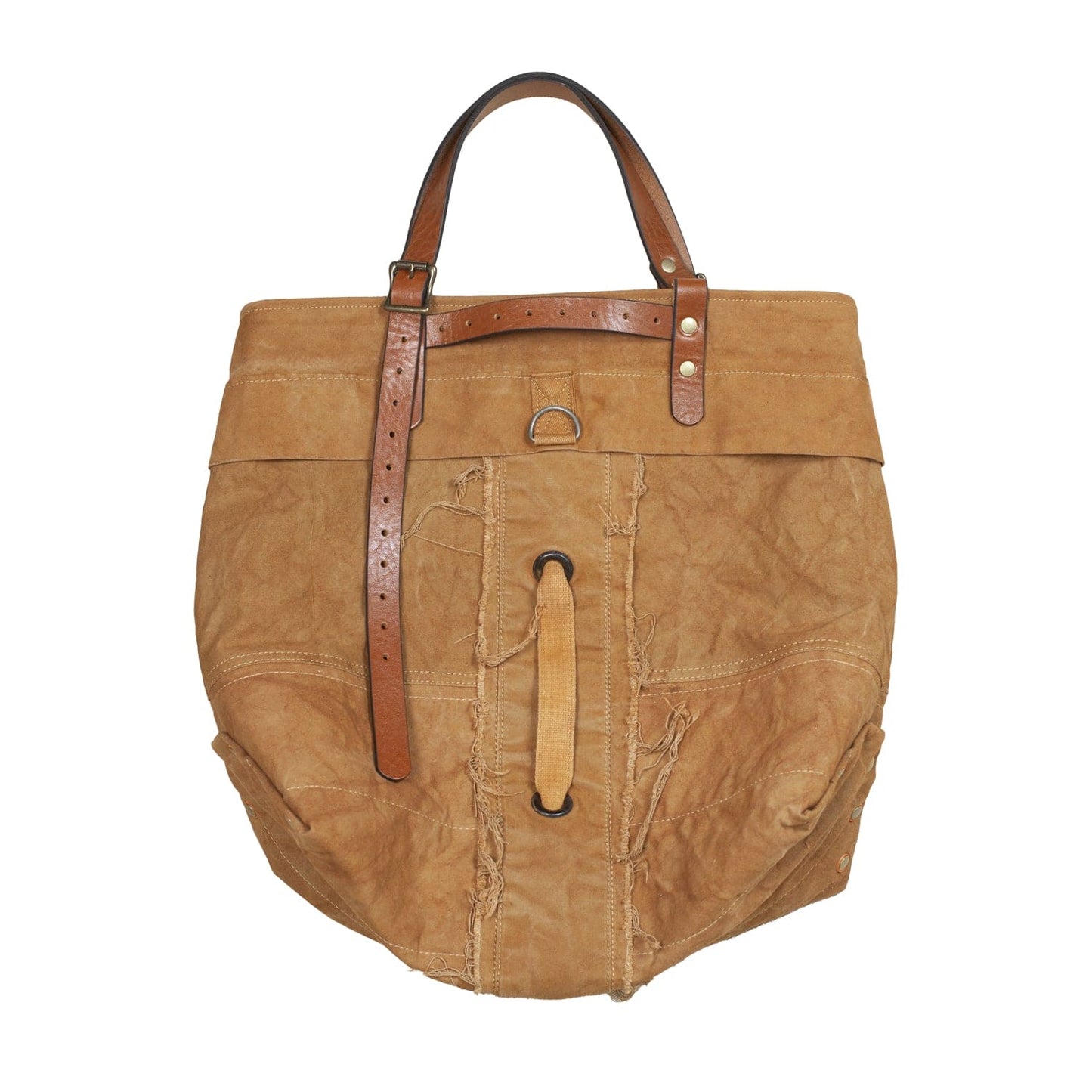 BENZIN TOTE BROWN FRAYED