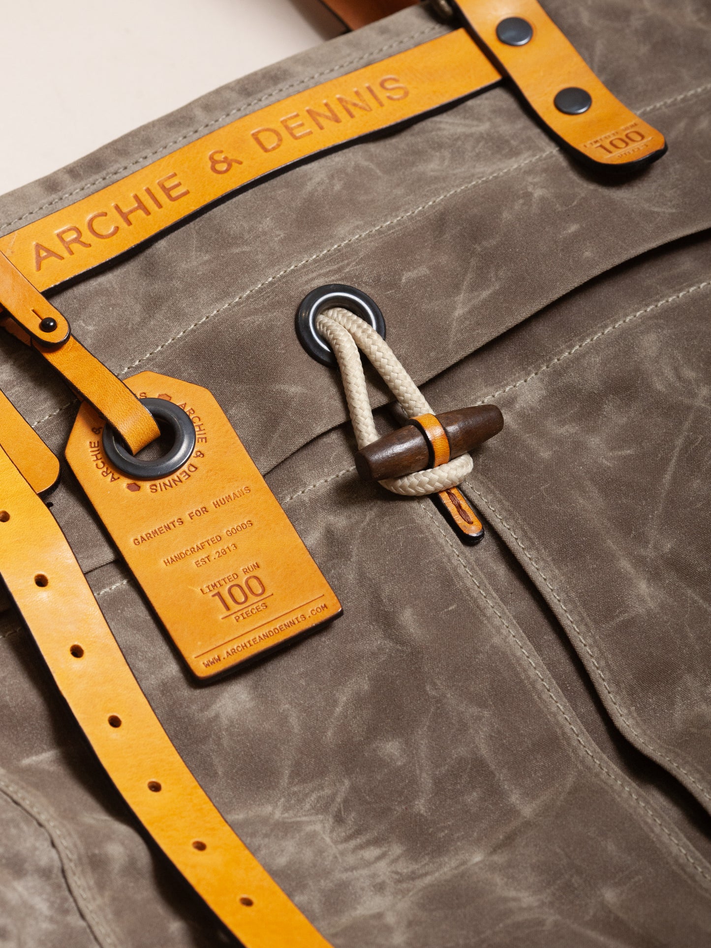 BENZIN TOTE LEATHER BOTTOM - HAVIE MNFCT.