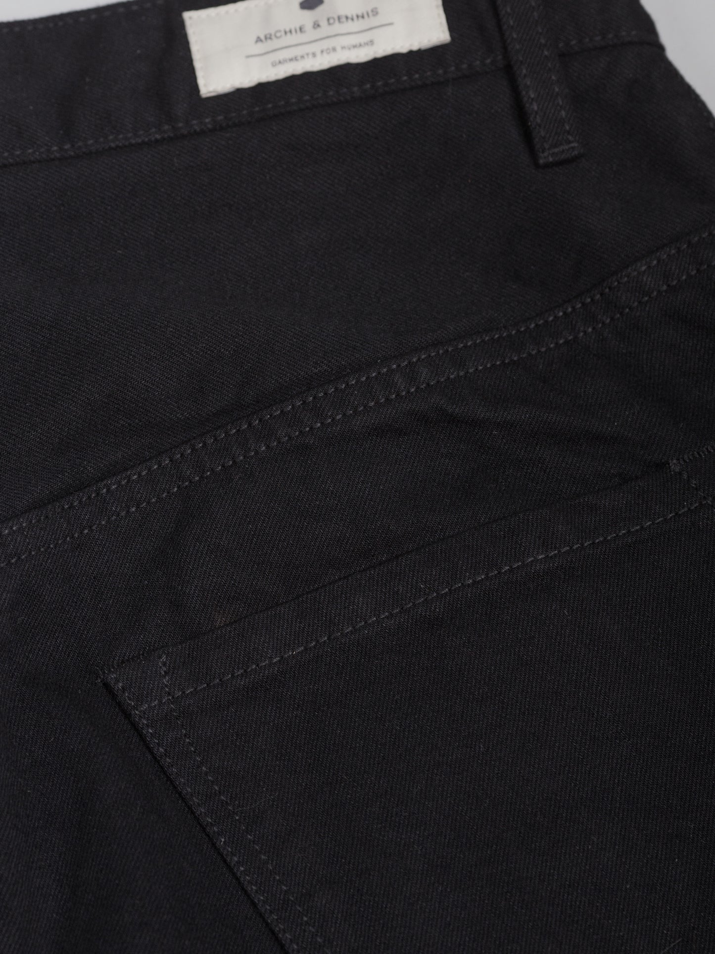 BLACK SELVEDGE DENIM PANTS - HAVIE MNFCT.