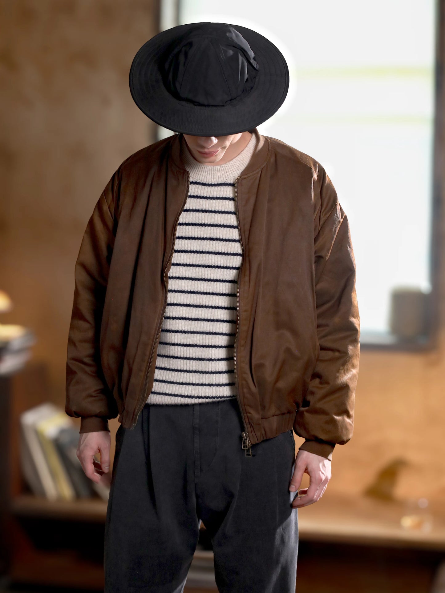 CLUTCH JACKET- CHOCOLATE