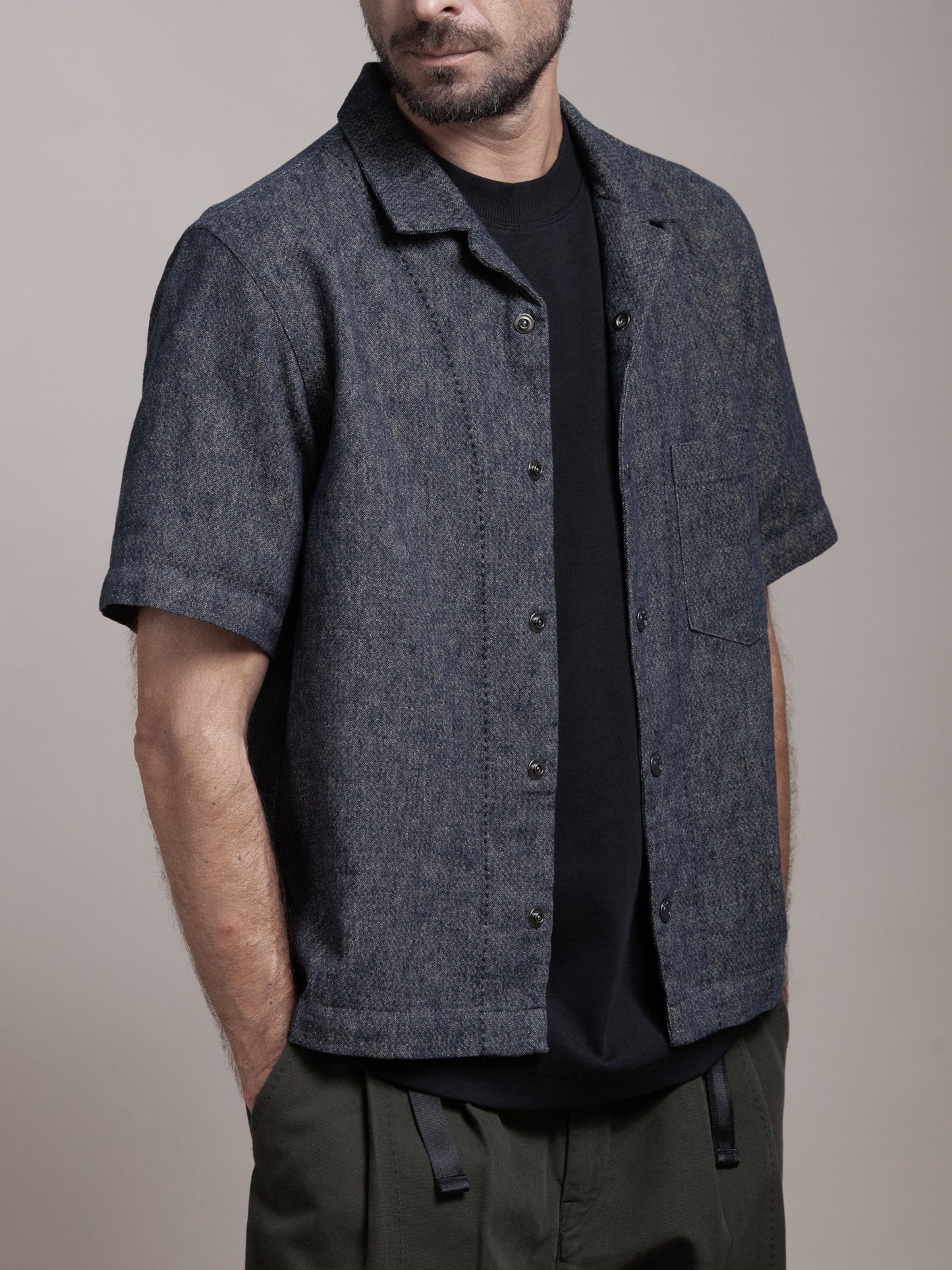 GRAY BOWLING SHIRT - HAVIE MNFCT.