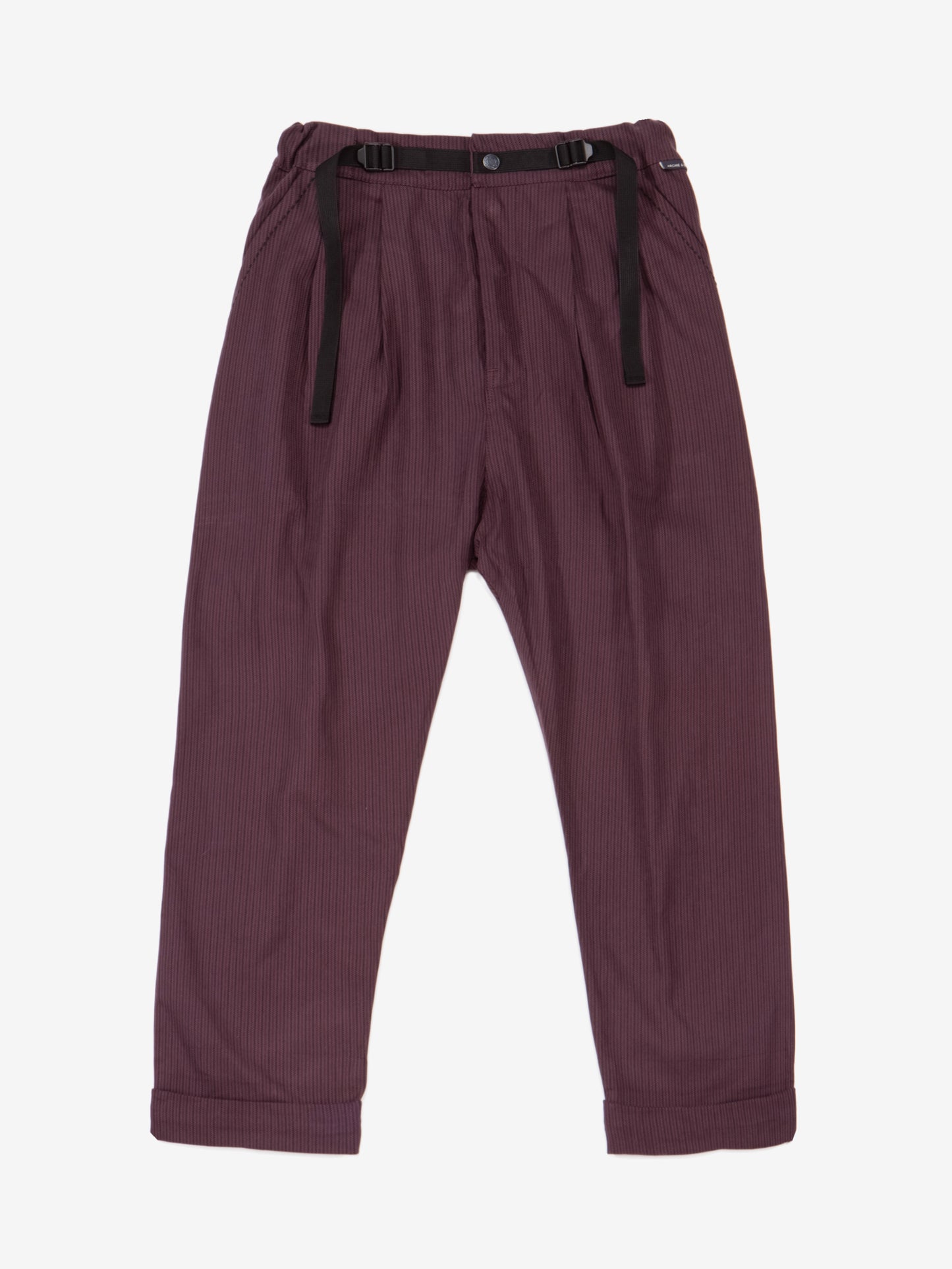 BURGUNDY HERRINGBONE PATTON PANTS 4.0 - HAVIE MNFCT.
