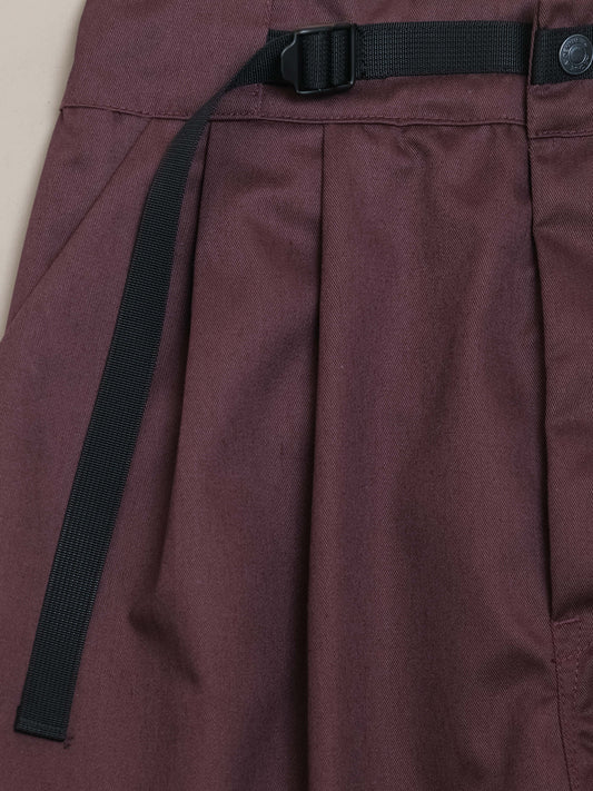 BURGUNDY CRISP PATTON PANTS 7.0