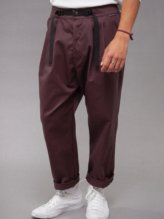 BURGUNDY CRISP PATTON PANTS 7.0