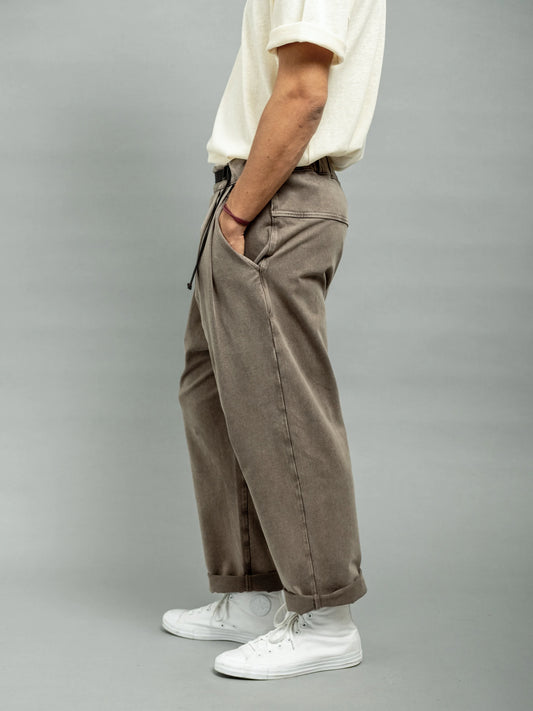 COFFEE WASH DOUBLE-KNIT PATTON