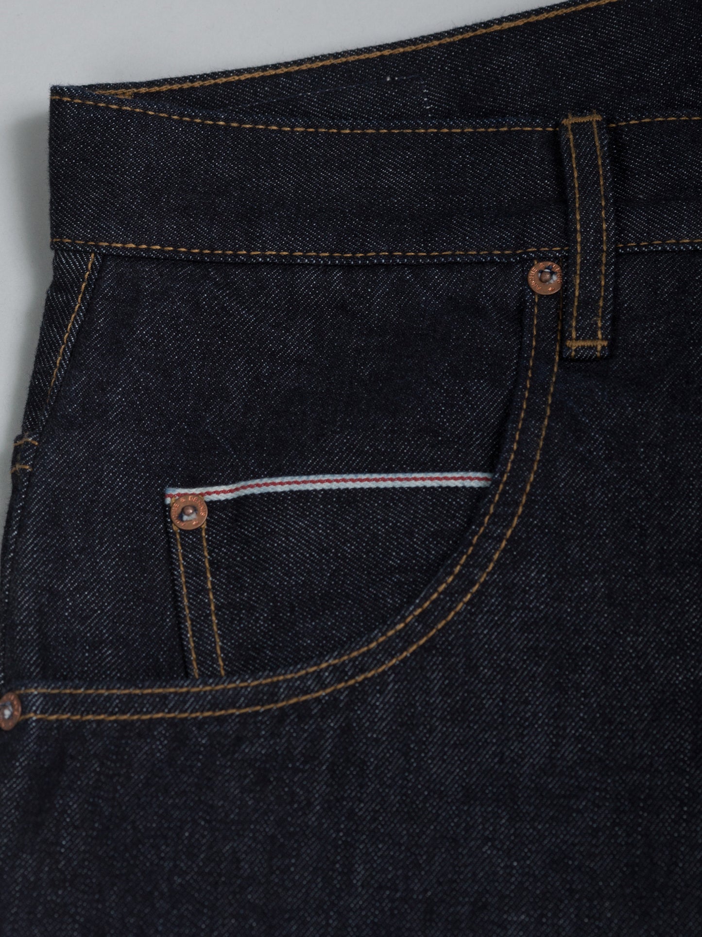 BLUE SELVEDGE DENIM PANTS - HAVIE MNFCT.