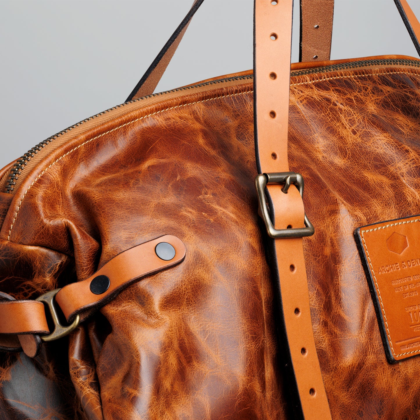 WHISKEY LEATHER WEEKENDER