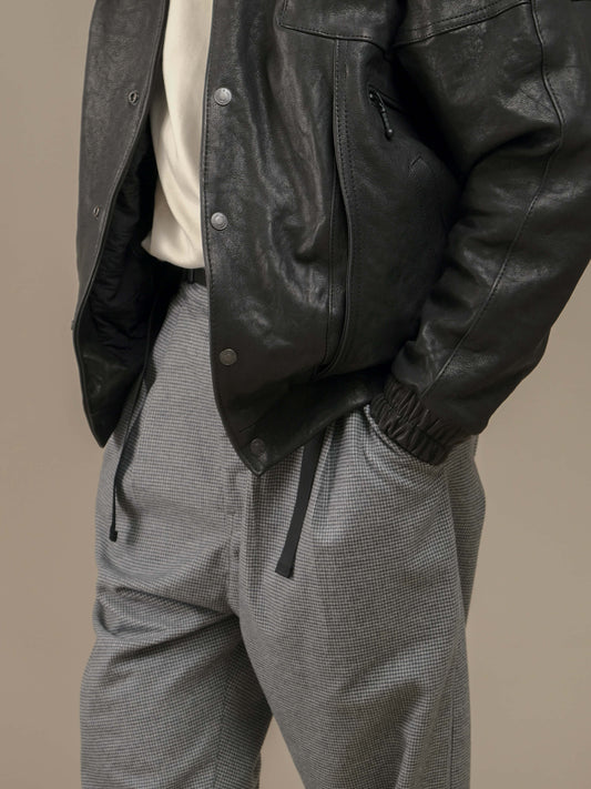 GREY HOUNDSTOOTH PATTON PANTS 7.0