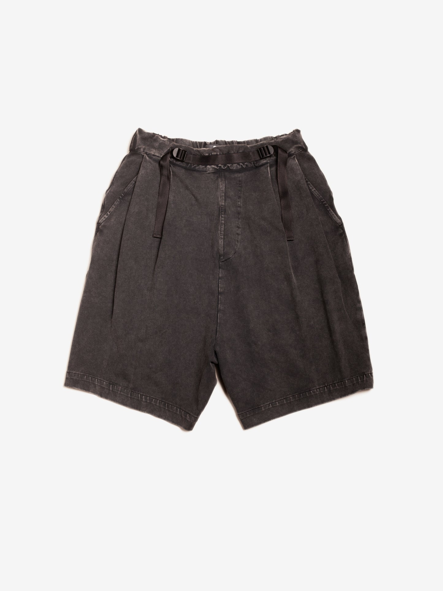 PATTON WASHED BLACK SHORTS - HAVIE MNFCT.