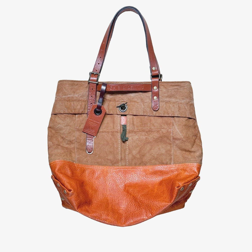 BENZIN TOTE LEATHER BOTTOM