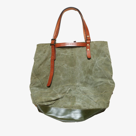 BENZIN TOTE WASHED GREEN - HAVIE MNFCT.