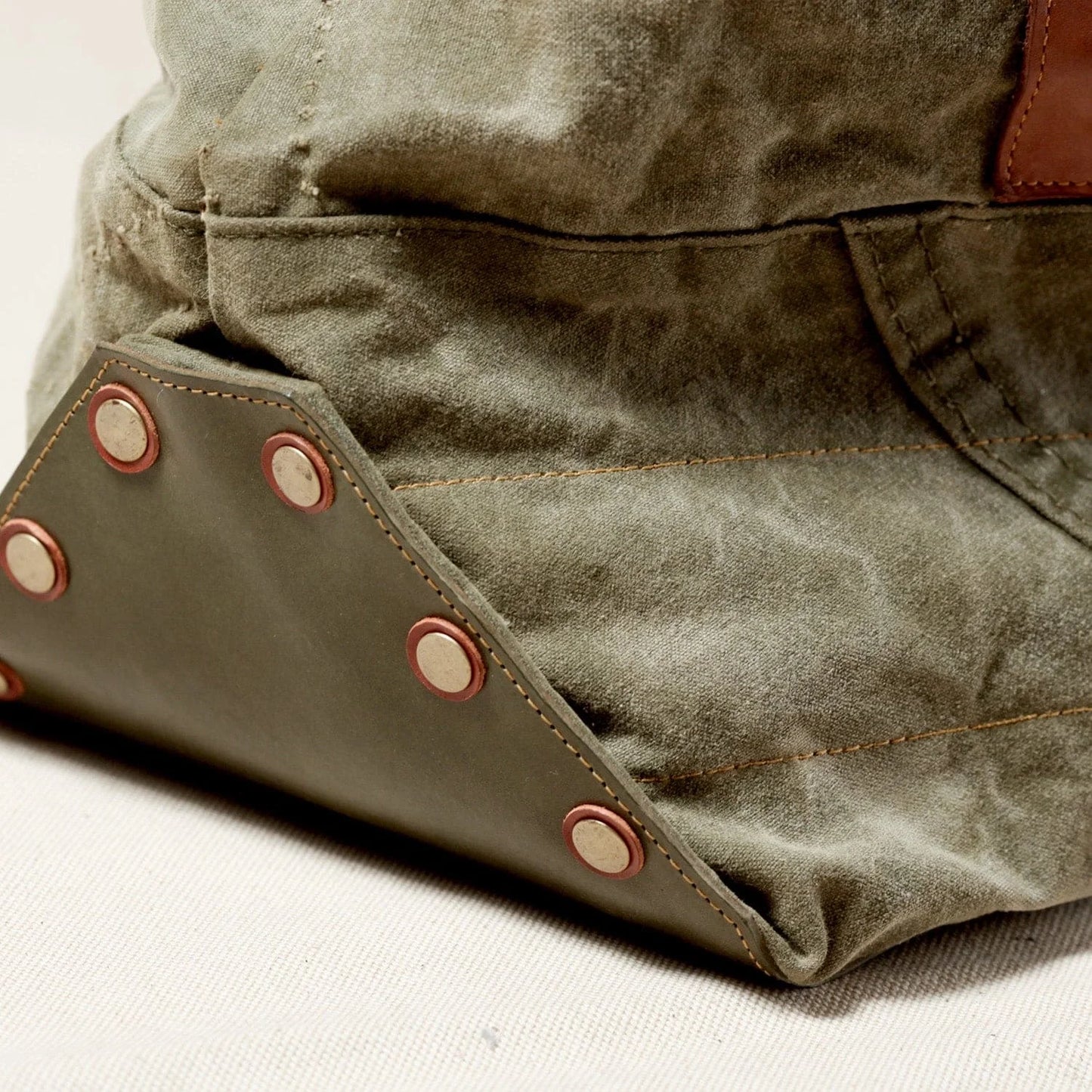 BENZIN TOTE WASHED GREEN - HAVIE MNFCT.