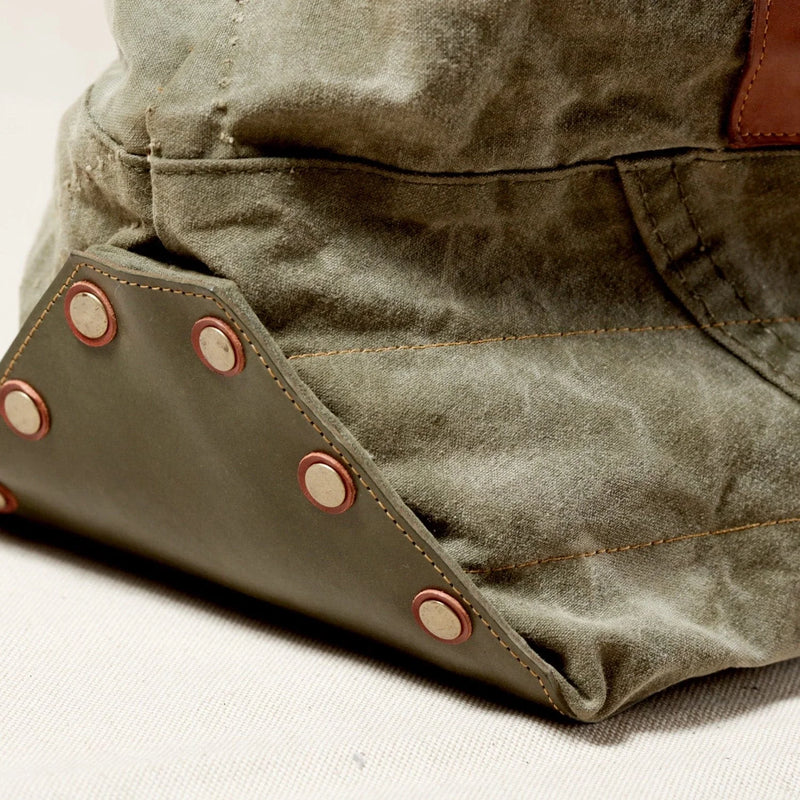 BENZIN TOTE WASHED GREEN - HAVIE MNFCT.