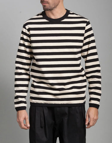 Black Stripe Vagabond Shirt - HAVIE MNFCT.