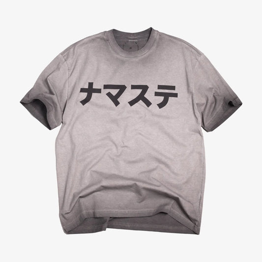 NAMASTE T-SHIRT GREY FADE - HAVIE MNFCT.