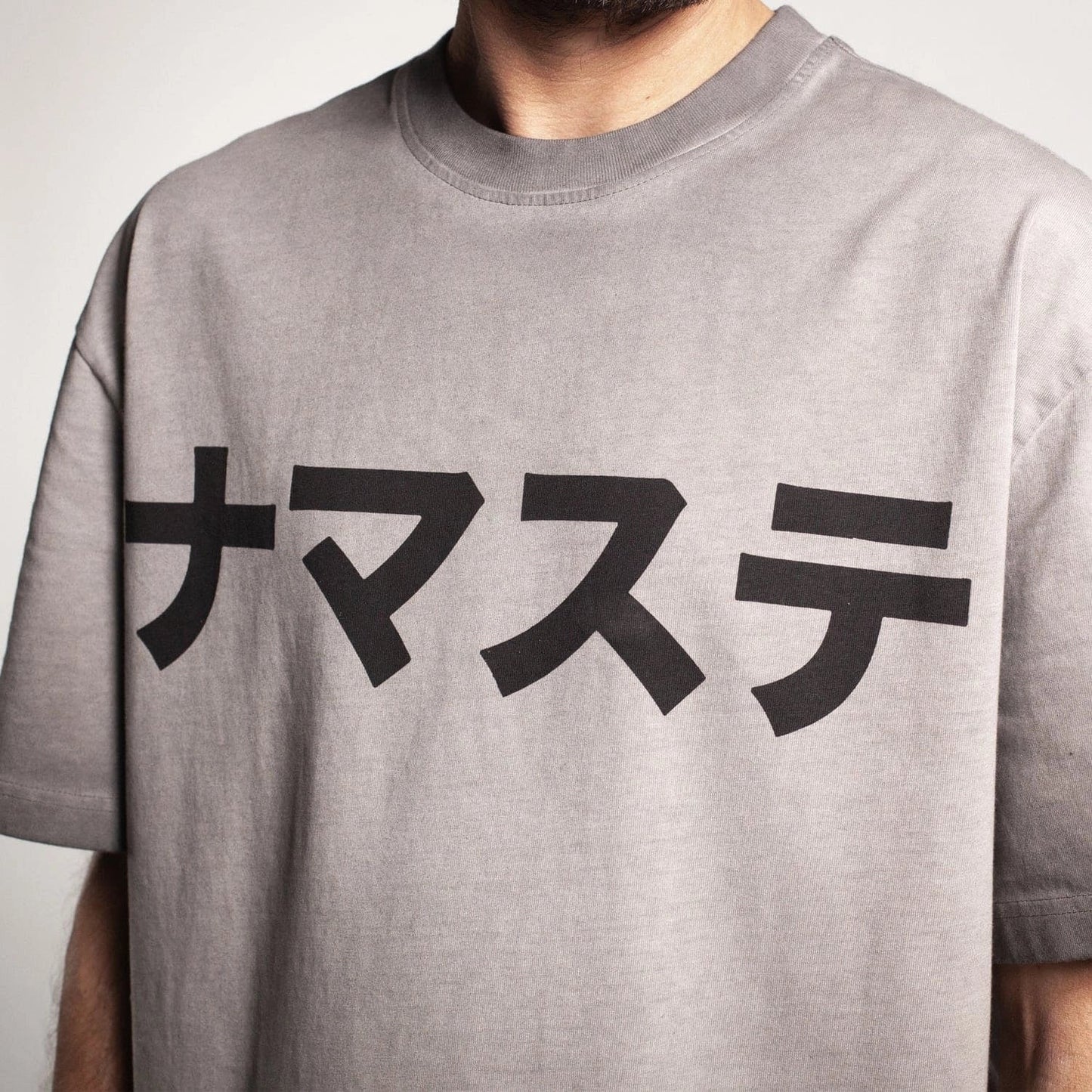 NAMASTE T-SHIRT GREY FADE - HAVIE MNFCT.