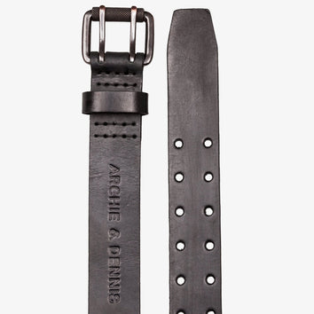 DOUBLE PRONG LEATHER BELT - HAVIE MNFCT.