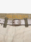 CONCRETE GREY LEATHER BELT - HAVIE MNFCT.