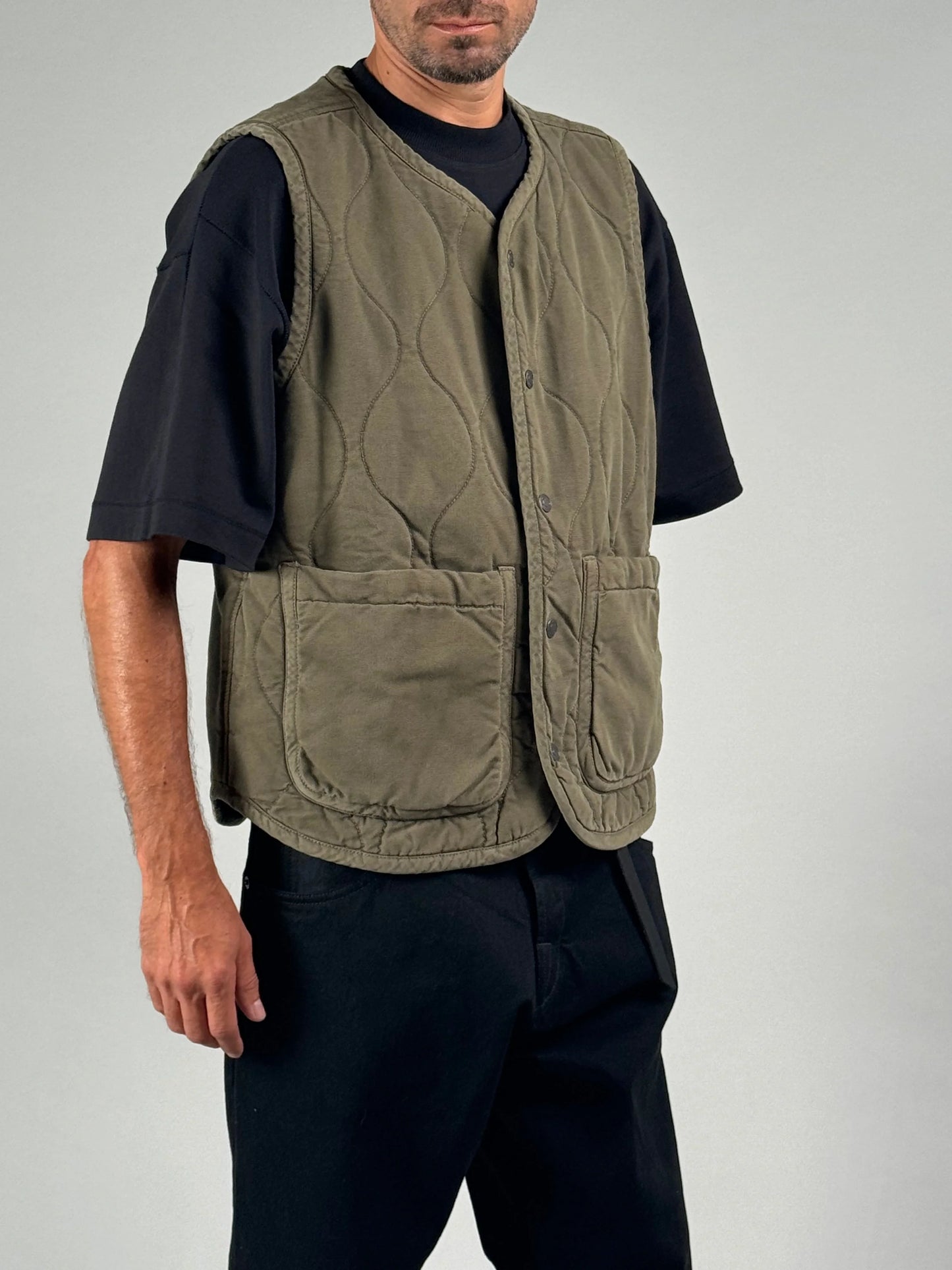 GREEN QUILTED VEST - HAVIE MNFCT.
