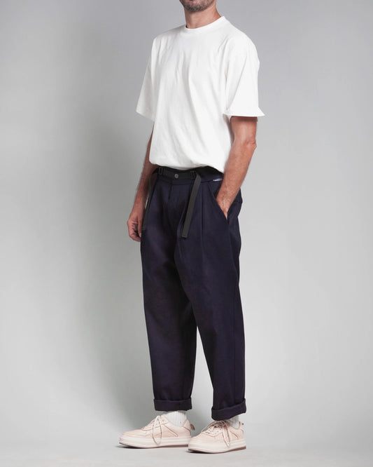 NAVY JACQUARD PATTON PANTS 4.0 - HAVIE MNFCT.