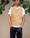 MUSTARD QUILTED VEST - HAVIE MNFCT.