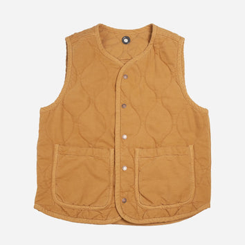 MUSTARD QUILTED VEST - HAVIE MNFCT.