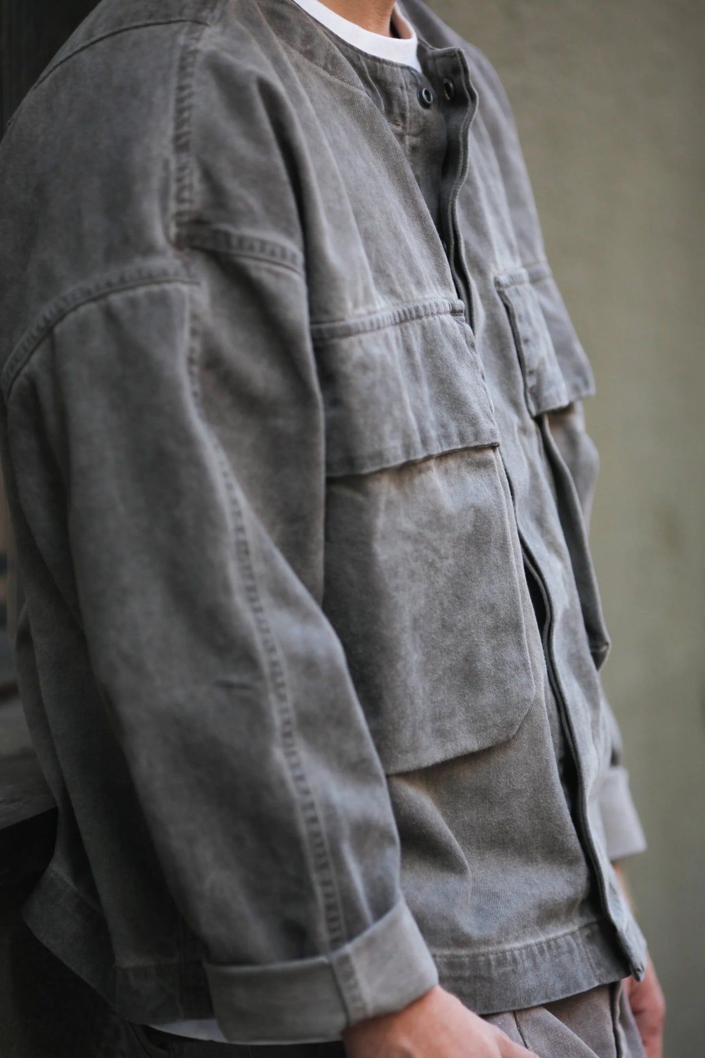 GRAY OVERLAY JACKET