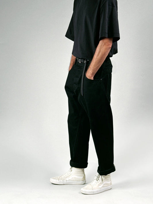 BLACK SELVEDGE DENIM PANTS - HAVIE MNFCT.