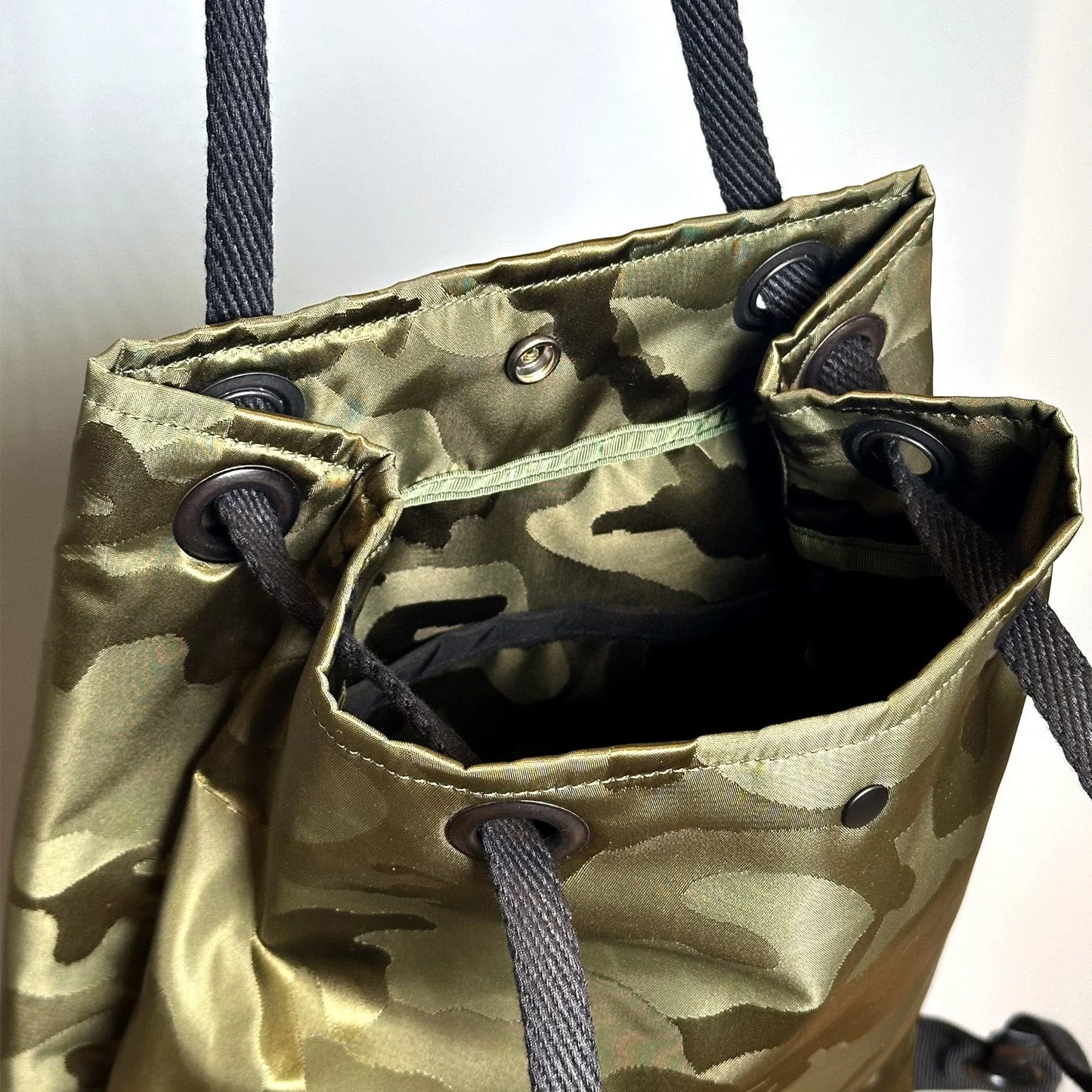 GREEN CAMO APPLE PICKER BACKPACK - HAVIE MNFCT.