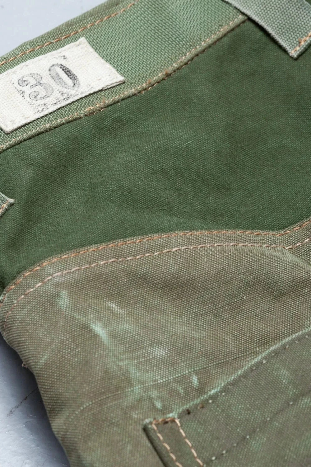 MEN'S DESIGNER ARMY CARROT PANTS – UPCYCLED MILITARY CANVAS PANTS